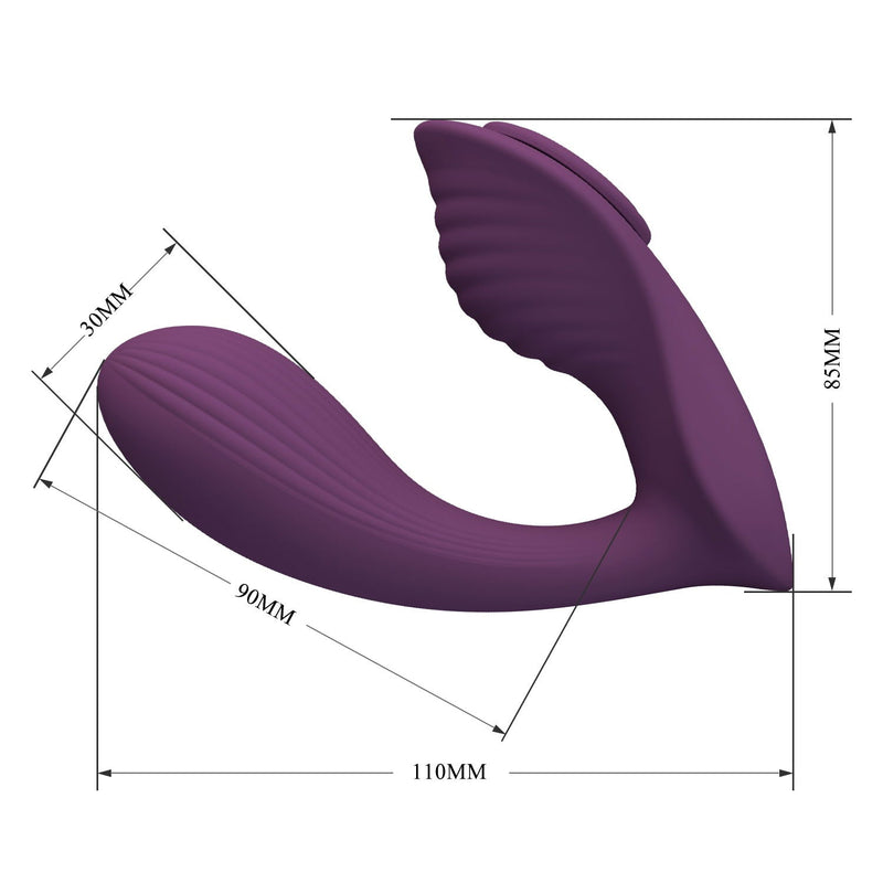 Pretty Love - Franz - Draagbare Vibrator - Panty Vibrator - Vibrerend Slipje - Paars-Erotiekvoordeel.nl