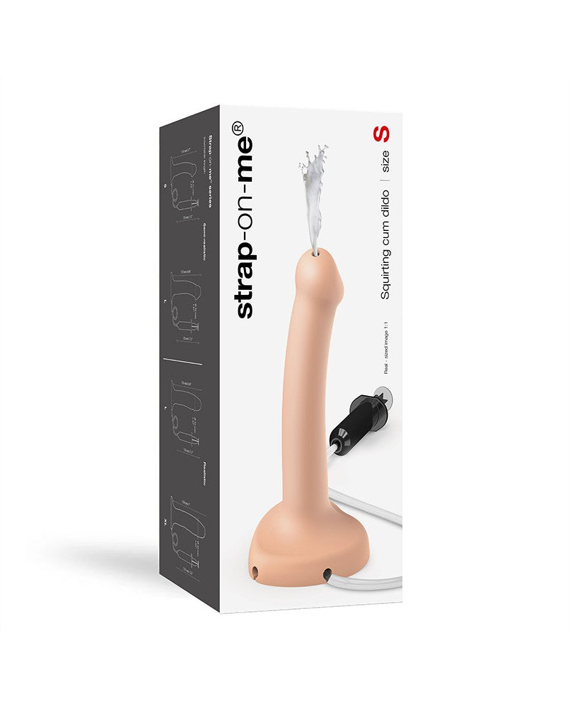 Strap-On-Me - Squirting Cum Dildo - Spuitende Dildo - Maat S - Lichte Huidskleur-Erotiekvoordeel.nl