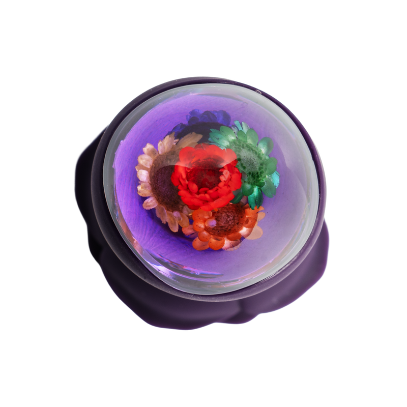 LOVISS - Posy - Garden Vibrerende Buttplug met Aafstandsbediening - Paars-Erotiekvoordeel.nl