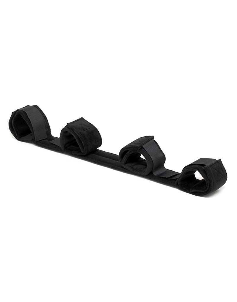Rimba - Spreader Bar - Spreidstang Met vier Boeien - Zwart-Erotiekvoordeel.nl
