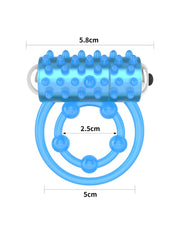 LoveToy - Lumino Play - Vibrerende Cockring Met Nopjes- Glow In The dark-Erotiekvoordeel.nl