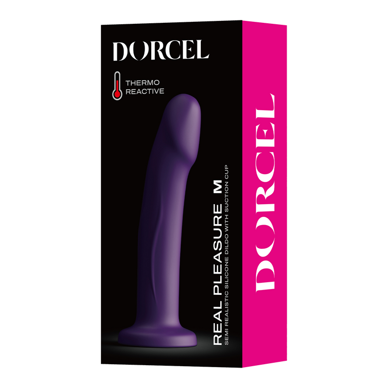 Dorcel - Real Pleasure - Stijlvolle Siliconen Dildo - Paars-Erotiekvoordeel.nl