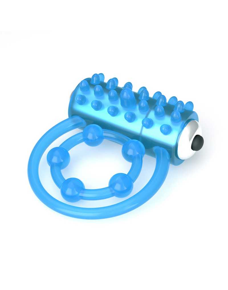 LoveToy - Lumino Play - Vibrerende Cockring Met Nopjes- Glow In The dark-Erotiekvoordeel.nl