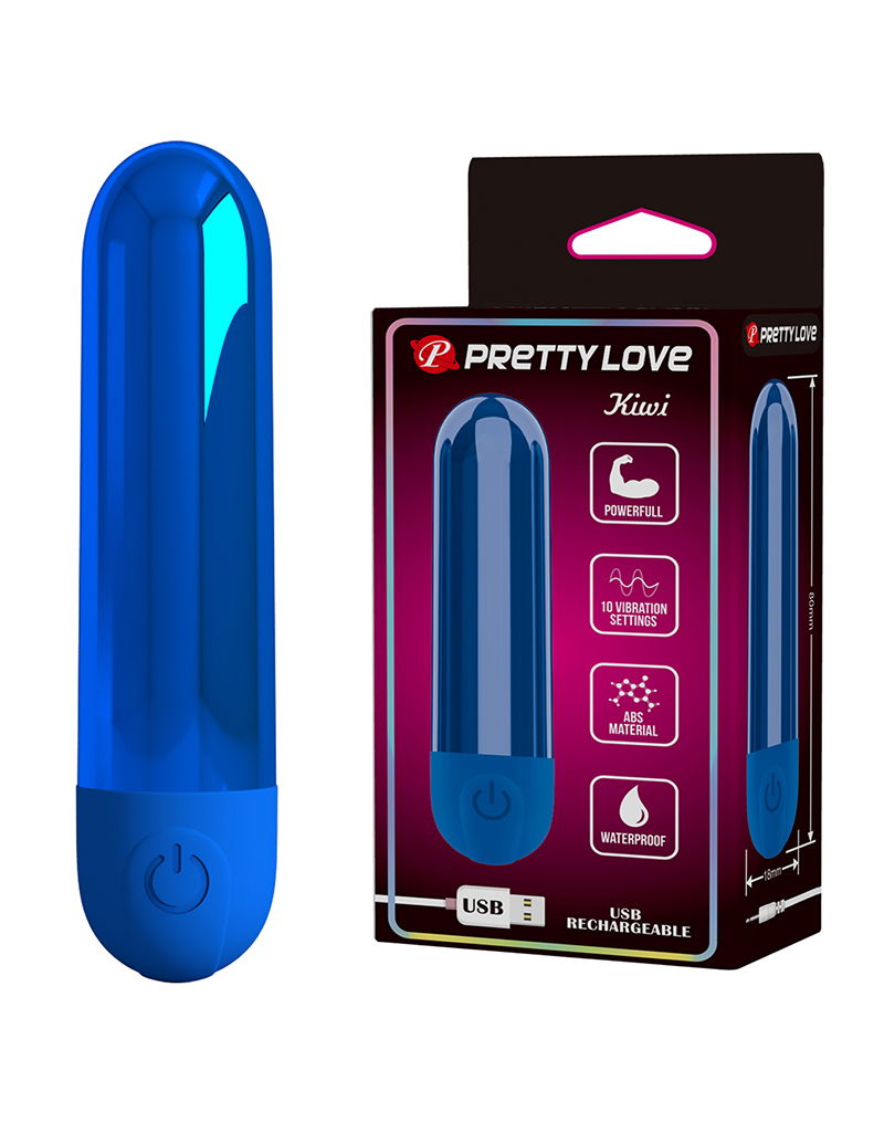 Pretty Love - Kiwi - Bullet Vibrator - Blauw-Erotiekvoordeel.nl