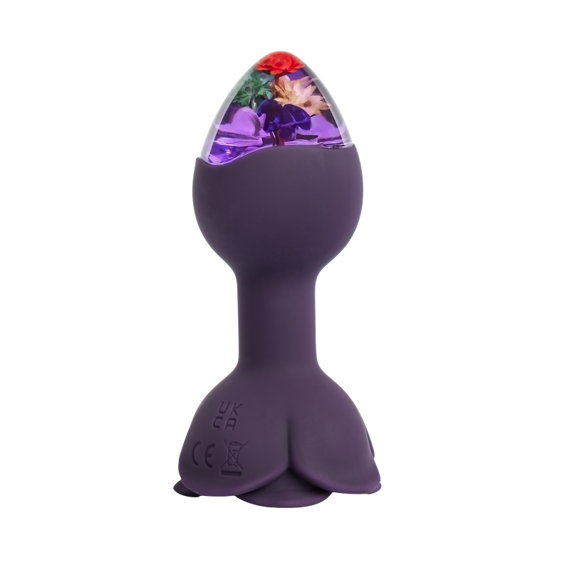 LOVISS - Posy - Garden Vibrerende Buttplug met Aafstandsbediening - Paars-Erotiekvoordeel.nl