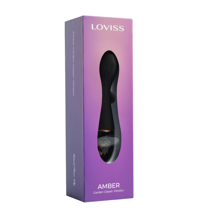 LOVISS - Amber - Garden Classic Vibrator – Zwart-Erotiekvoordeel.nl