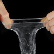 LoveToy - Flawless - Transparante Penis Sleeve - 19 cm-Erotiekvoordeel.nl