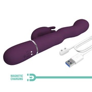 Pretty Love - Laurens - Rabbit Vibrator met Climax Button - Paars-Erotiekvoordeel.nl