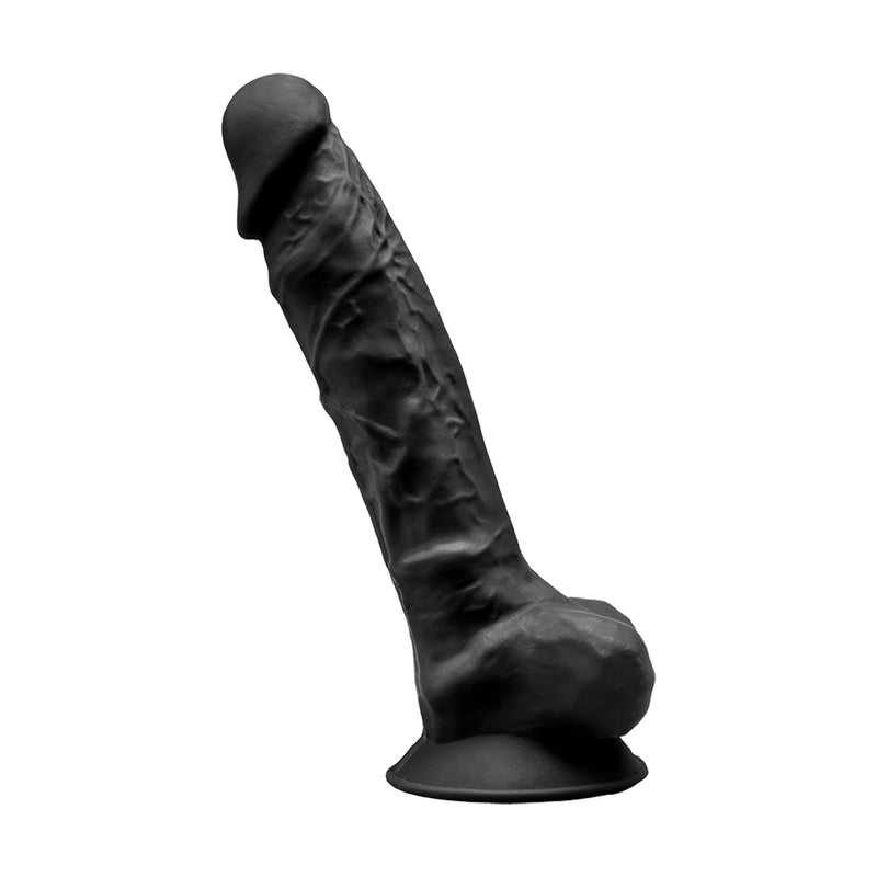 XXXSILEXD - Realistische Dildo - Model 1 - 23 cm - Zwart-Erotiekvoordeel.nl