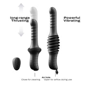 Dorcel - Deep Orgasm - Stotende Vibrator - Verwarmend - Met Zuignap - Zwart-Erotiekvoordeel.nl