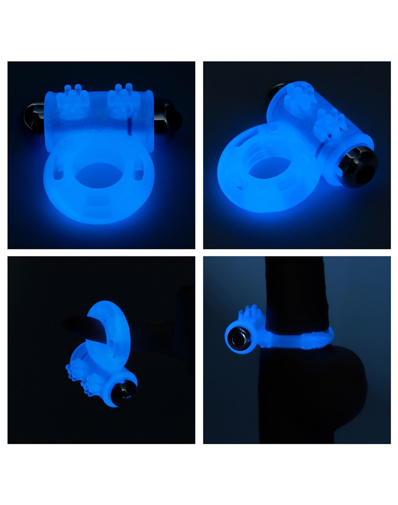 LoveToy - Lumino Play - Vibrerende Cockring - Glow In The dark-Erotiekvoordeel.nl