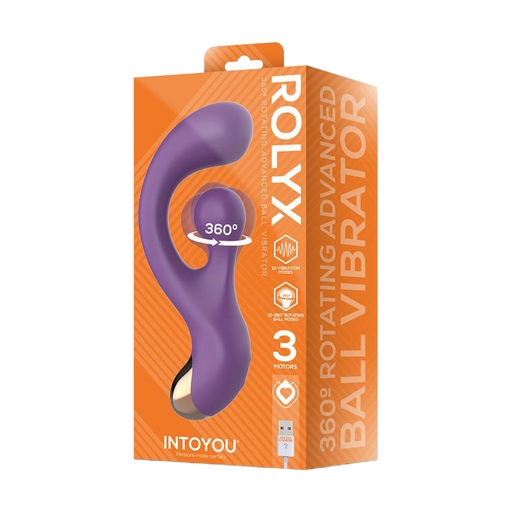 IY - Rolyx - 360º Ronddraaiende Rabbit Vibrator - Paars-Erotiekvoordeel.nl
