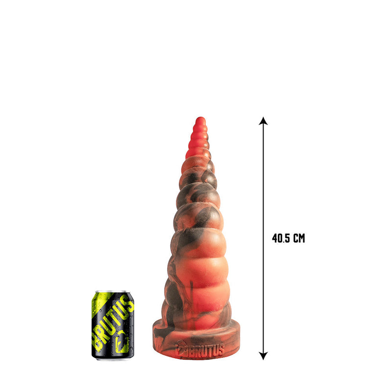 Brutus Nightmare - Horny - Vac-U-Lock Buttplug - Siliconen - Rood/Zwart-Erotiekvoordeel.nl