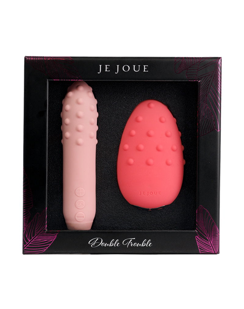 Je Joue - Cadeauset Double Trouble - Bullet Vibrator & Clitoris Vibrator - Roze/Koraal
