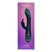 LOVISS - Flora Garden Rabbit Vibrator – Zwart-Erotiekvoordeel.nl