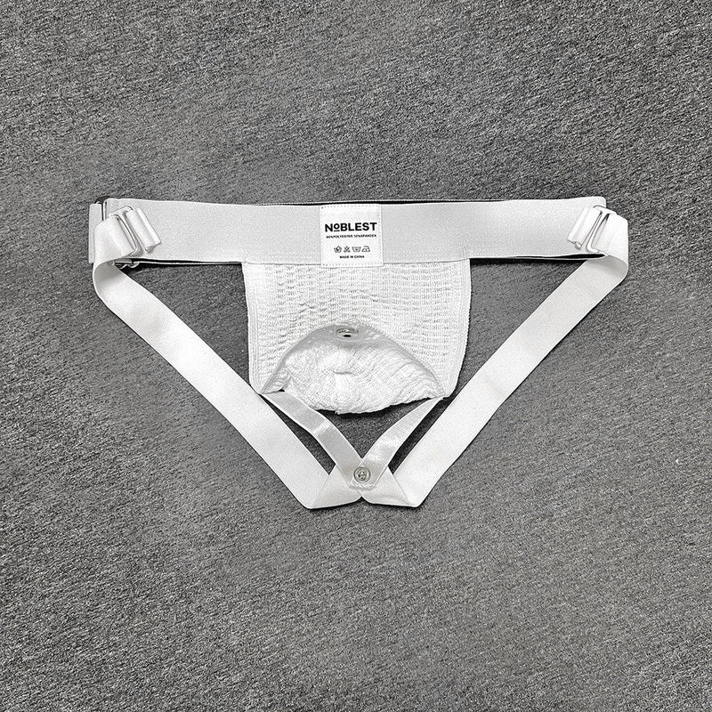 The Noblest - Dual Mode Masker en Jockstrap - 2 in 1 - Jockstrap - Wit