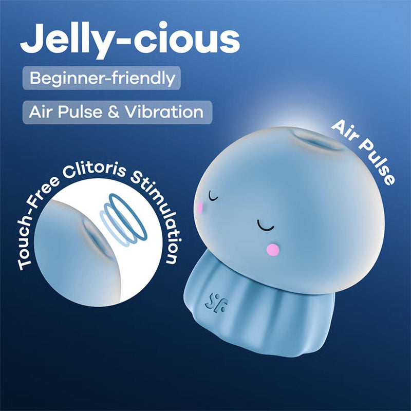 Satisfyer - Jelly-cious - Luchtdruk Vibrator - Blauw-Erotiekvoordeel.nl