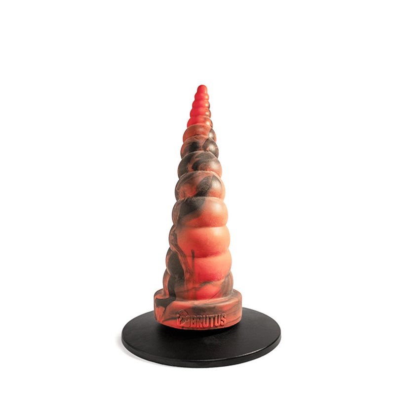 Brutus Nightmare - Horny - Vac-U-Lock Buttplug - Siliconen - Rood/Zwart-Erotiekvoordeel.nl