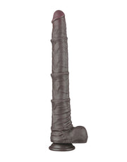 LoveToy - Nature Cock - Dubbellaags Buigbare Dildo met Aders - 40 cm - Bruin-Erotiekvoordeel.nl