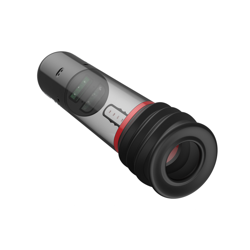 Peak Performa - ISP 90 - Penispomp met Infrarood Licht - Bevordert Groei - Zwart/Rood-Erotiekvoordeel.nl
