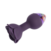 LOVISS - Posy - Garden Vibrerende Buttplug met Aafstandsbediening - Paars-Erotiekvoordeel.nl