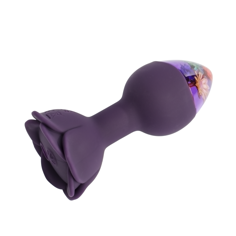 LOVISS - Posy - Garden Vibrerende Buttplug met Aafstandsbediening - Paars-Erotiekvoordeel.nl
