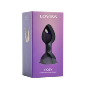 LOVISS - Posy - Garden Vibrerende Buttplug met Aafstandsbediening - Paars-Erotiekvoordeel.nl