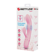 Pretty Love - Zach - Rabbit Vibrator met Vierzijdige Klopfunctie - Roze-Erotiekvoordeel.nl
