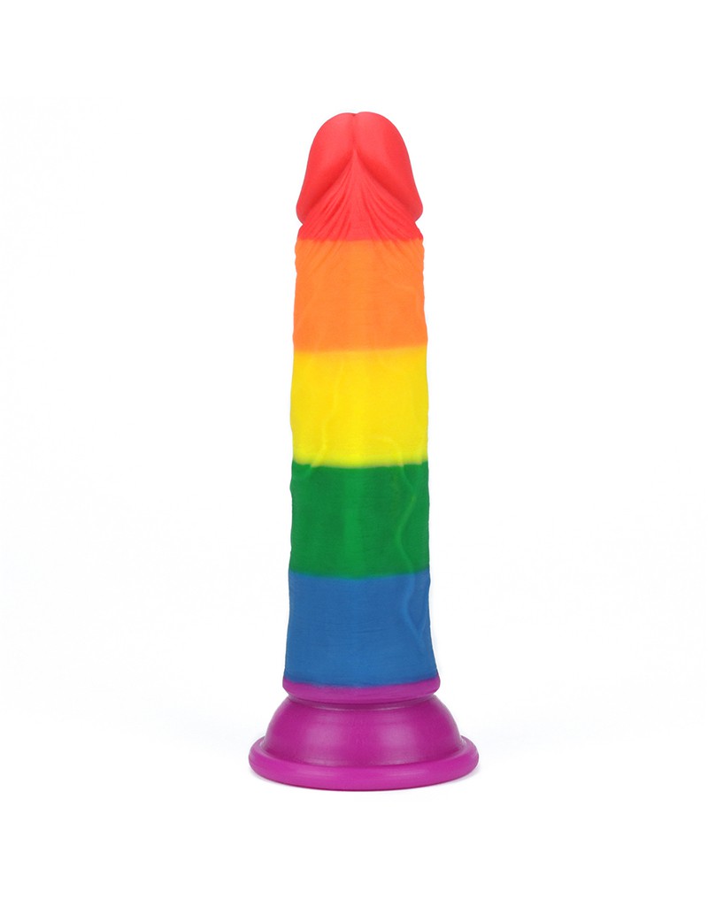 LoveToy - Rainbow Pride Dildo - 18.5 cm-Erotiekvoordeel.nl