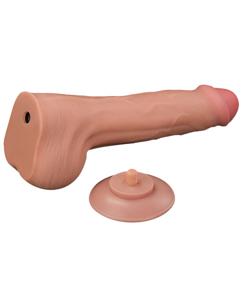 LoveToy - Sliding Skin Dildo - Lengte 29 cm - Lichte Huidskleur-Erotiekvoordeel.nl