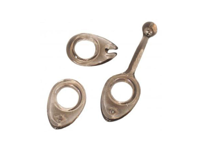 Seven Creations - Cockring - Drie Rekbare Cockringen - Clitoris Vriendelijk - TPE- Rook Grijs-laced-up.nl
