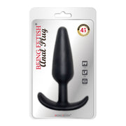 Being Fetish - Anaal Plug 12,5 x 3,5 cm – Zwart-laced-up.nl
