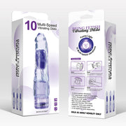 Being Fetish - Multi Speed Vibrating Dildo 7.4" purple-laced-up.nl