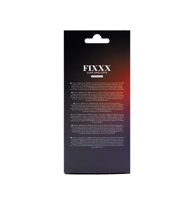 Fixxx - Hand Cuffs Slave Black-Erotiekvoordeel.nl