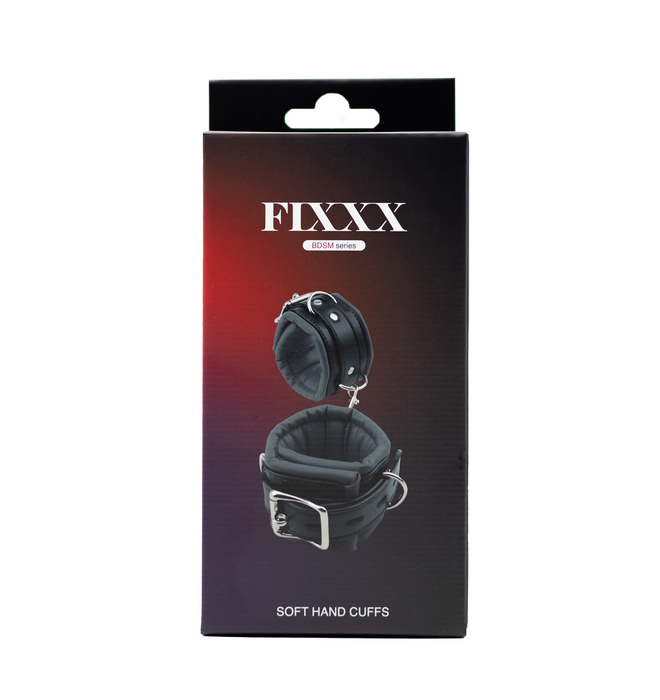 Fixxx - Soft Hand Cuffs Black-Erotiekvoordeel.nl