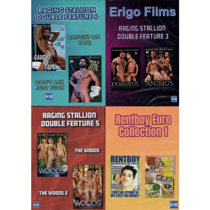 DVD - BRITISH GAY - Set van 8 DVD's - Pack A-laced-up.nl