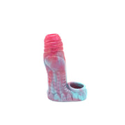 Kiotos Monstar 07 - Penis Sleeve - Penisverlenging - Met Ball Stretcher Opening - Diameter Ø 50 mm - Siliconen - Roze Blauw-Laced-up.nl