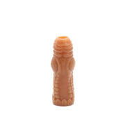 Kiotos Monstar 08 - Penis Sleeve - Penisverlenging - Met Ball Stretcher Opening - Diameter Ø 50 mm - Siliconen - Beige-Laced-up.nl