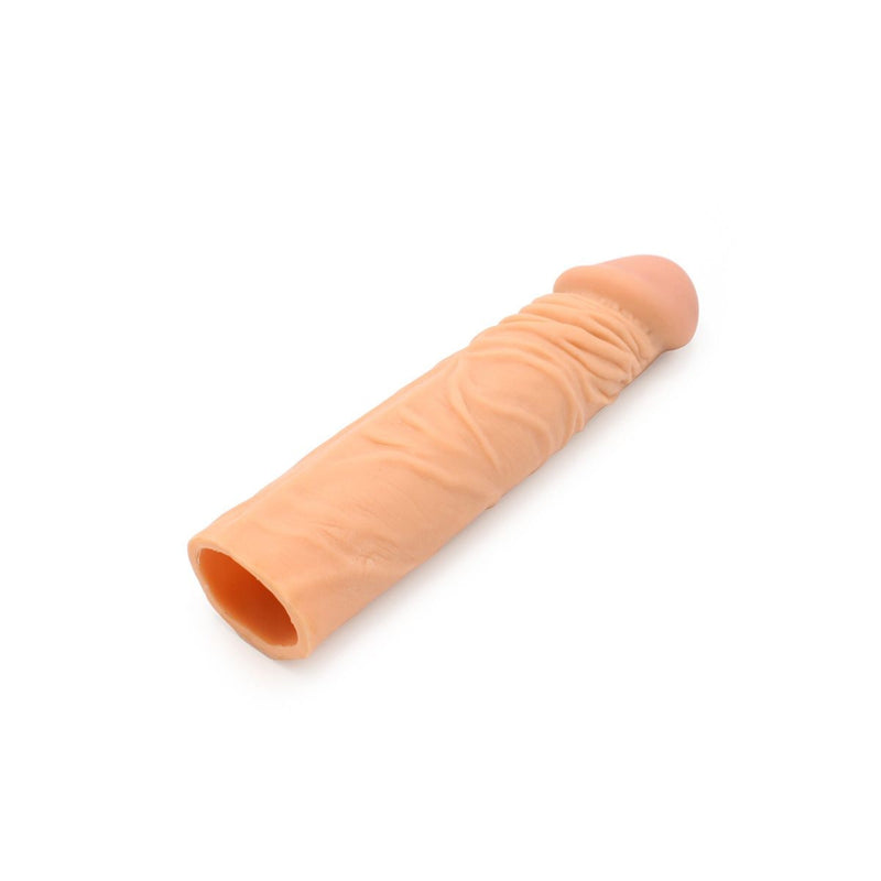 Kiotos - Penis Sleeve van 18.5 cm - Realistische sensatie - TPE - Lichte Huidskleur-Laced-up.nl