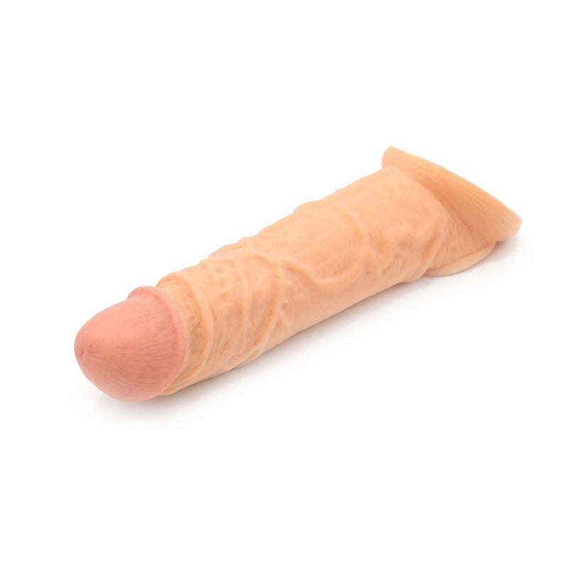 Kiotos - Penis Sleeve van 20 cm - Realistische sensatie - TPE - Lichte Huidskleur-Laced-up.nl