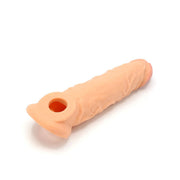 Kiotos - Penis Sleeve van 20 cm - Realistische sensatie - TPE - Lichte Huidskleur-Laced-up.nl
