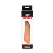 Kiotos - Penis Sleeve van 20 cm - Realistische sensatie - TPE - Lichte Huidskleur-Laced-up.nl