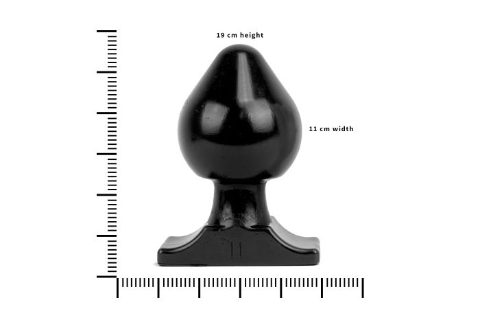All Black Buttplug - Small/Medium/Large - PVC - Zwart-Erotiekvoordeel.nl