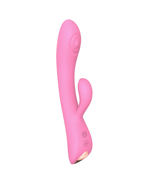 Love to Love - Bunny & Clyde - Rabbit Vibrator Met Tapping Functie - Roze-Laced-up.nl
