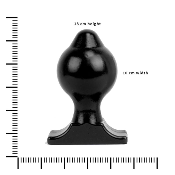 All Black Buttplug - Small/Medium/Large - PVC - Zwart-Erotiekvoordeel.nl
