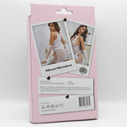 Snapshot - #naughtyneighbor - Visnet Jurk met Handschoentjes en Strass Steentjes - One Size - Wit-laced-up.nl