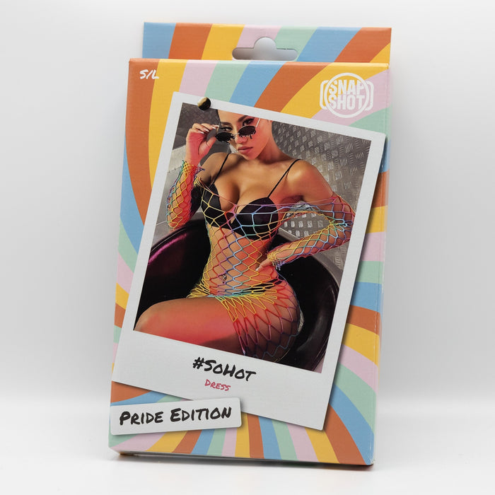 Snapshot - #sohot - Visnet Jurk met Extra Gote Gaten - One Size - Rainbow-Erotiekvoordeel.nl