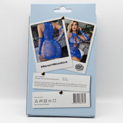 Snapshot - #naughtyneighbor - Visnet Jurk met Handschoentjes en Strass Steentjes - One Size - Blauw-laced-up.nl