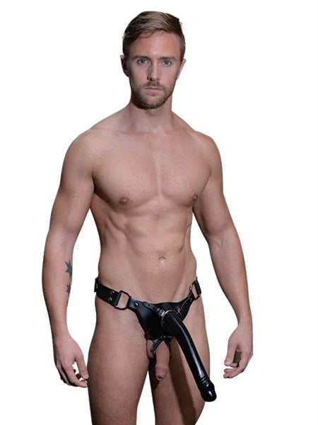 Mister B- Leren Strap-On Harnas - Leather Dildo Harness Male-Erotiekvoordeel.nl