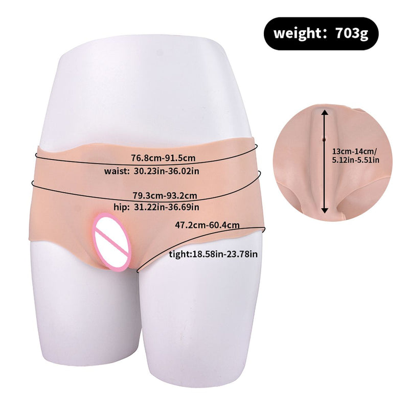 Kiotos - Siliconen Bodysuit - Vrouwelijk Onderlichaam met Vagina-laced-up.nl